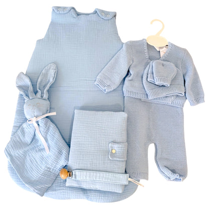 Coffret naissance personnalisé brodé – Cadeau bébé