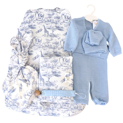 Coffret naissance personnalisé brodé – Cadeau bébé