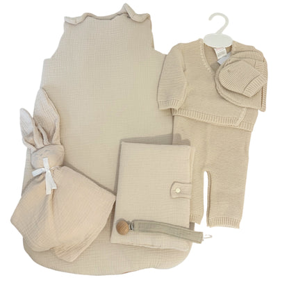 Coffret naissance personnalisé brodé – Cadeau bébé