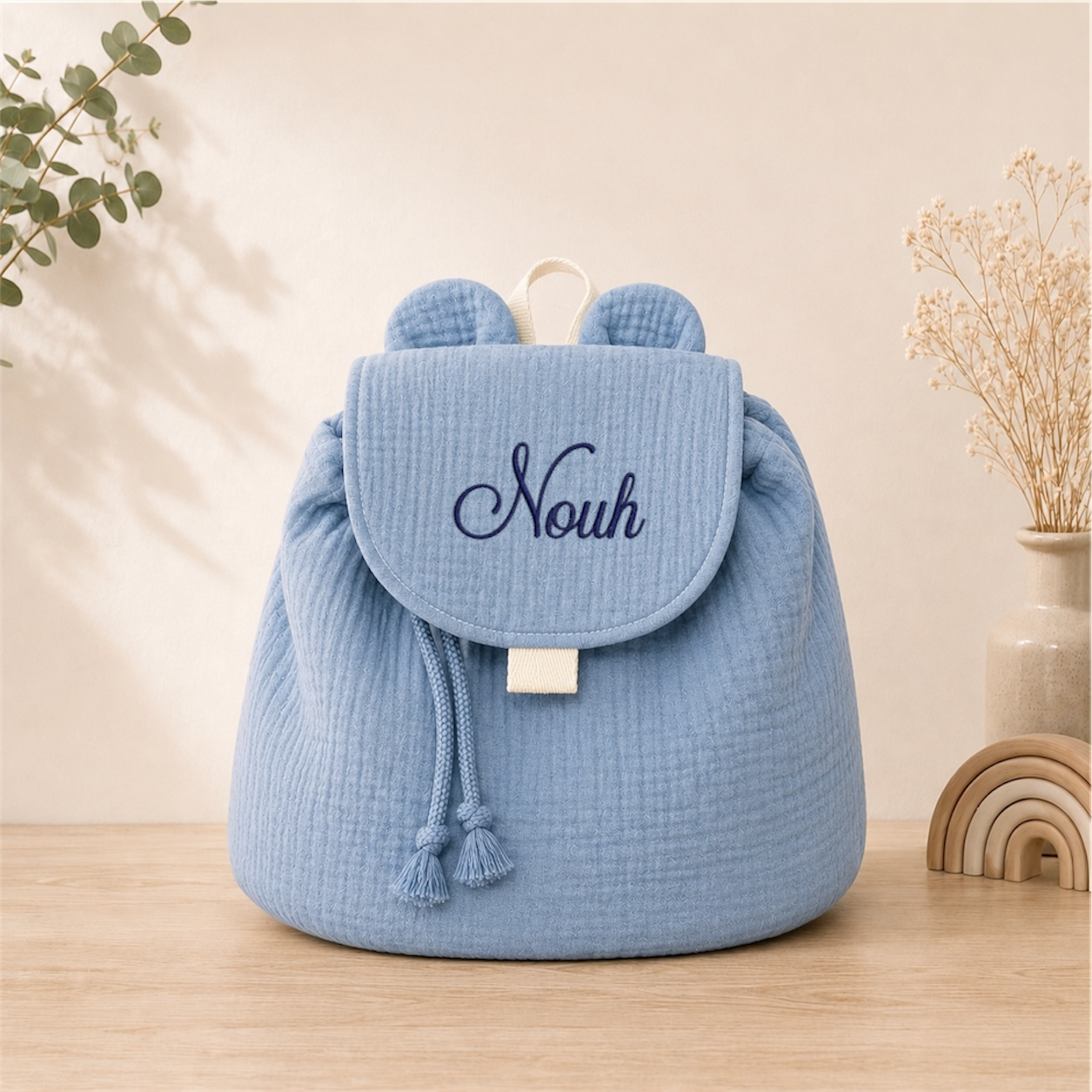Sac à dos enfant personnalisé brodé avec prénom
