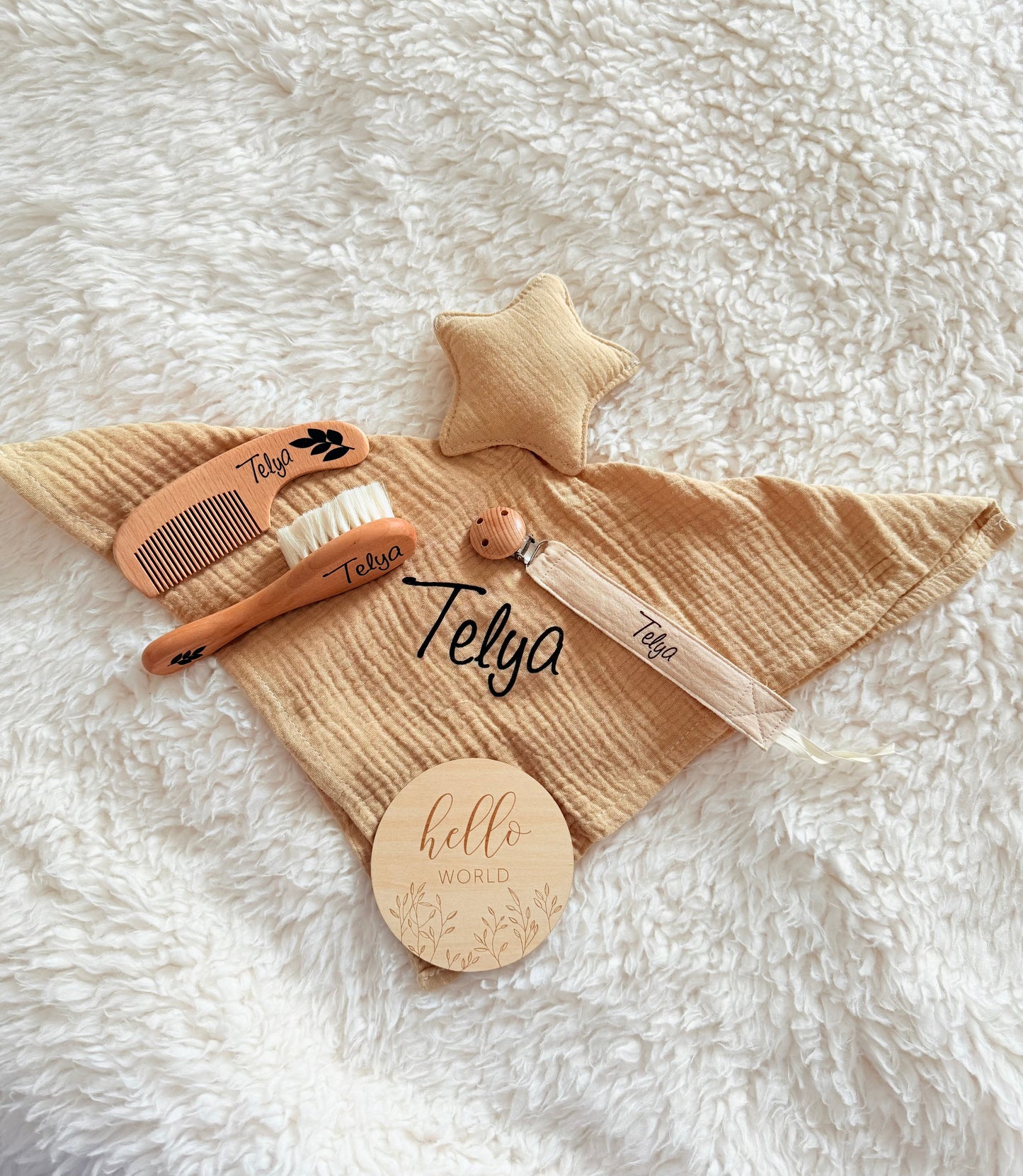 Ensemble Naissance Personnalisé | Cadeau Bébé – Body - Doudou et Accessoires Creationbyso