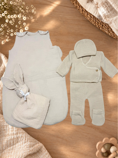 Coffret naissance personnalisé brodé – Cadeau bébé