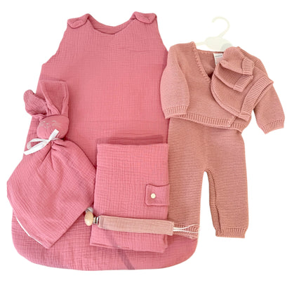 Coffret naissance personnalisé brodé – Cadeau bébé