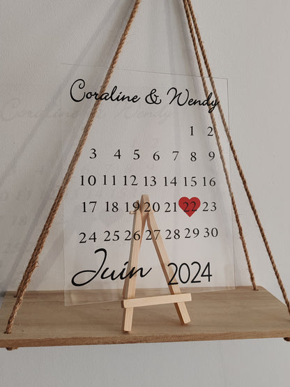 Calendrier date personnalisé