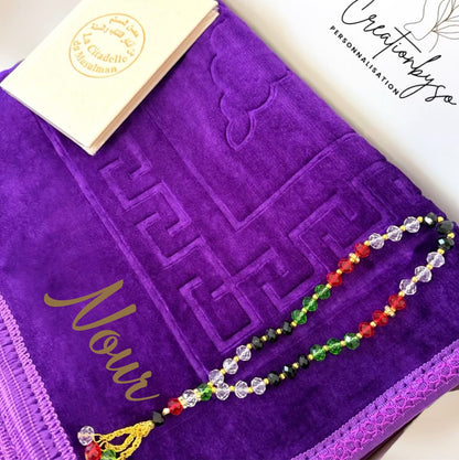 Coffret Cadeau Islamique – Tapis de Prière, Tasbih & Citadelle du Musulman