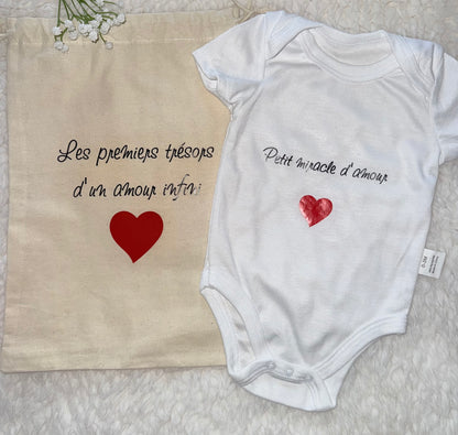 Ensemble Naissance Personnalisé | Cadeau Bébé – Body - Doudou et Accessoires Creationbyso