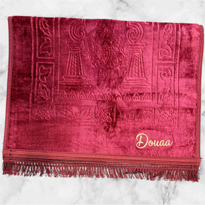 Tapis de prière personnalisé avec prénom