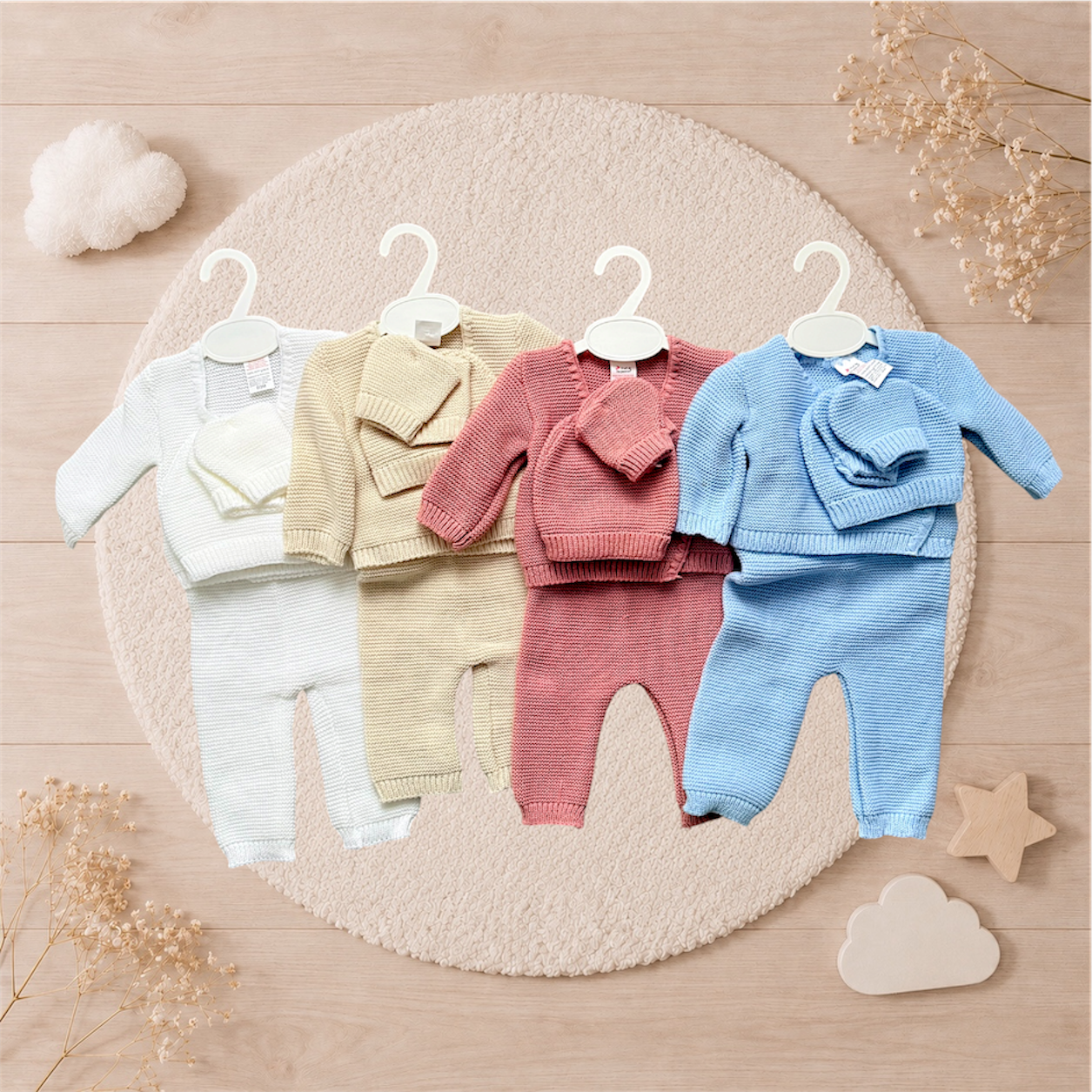 Ensemble naissance personnalisé brodé