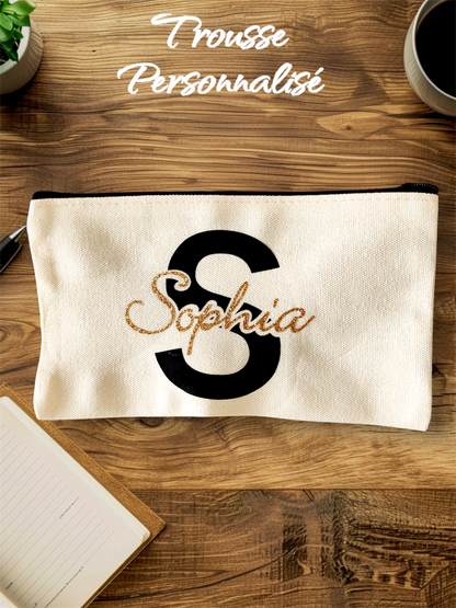 Sac caba personnalisé/ trousse personnalisé avec prénom