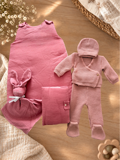 Coffret naissance personnalisé brodé – Cadeau bébé
