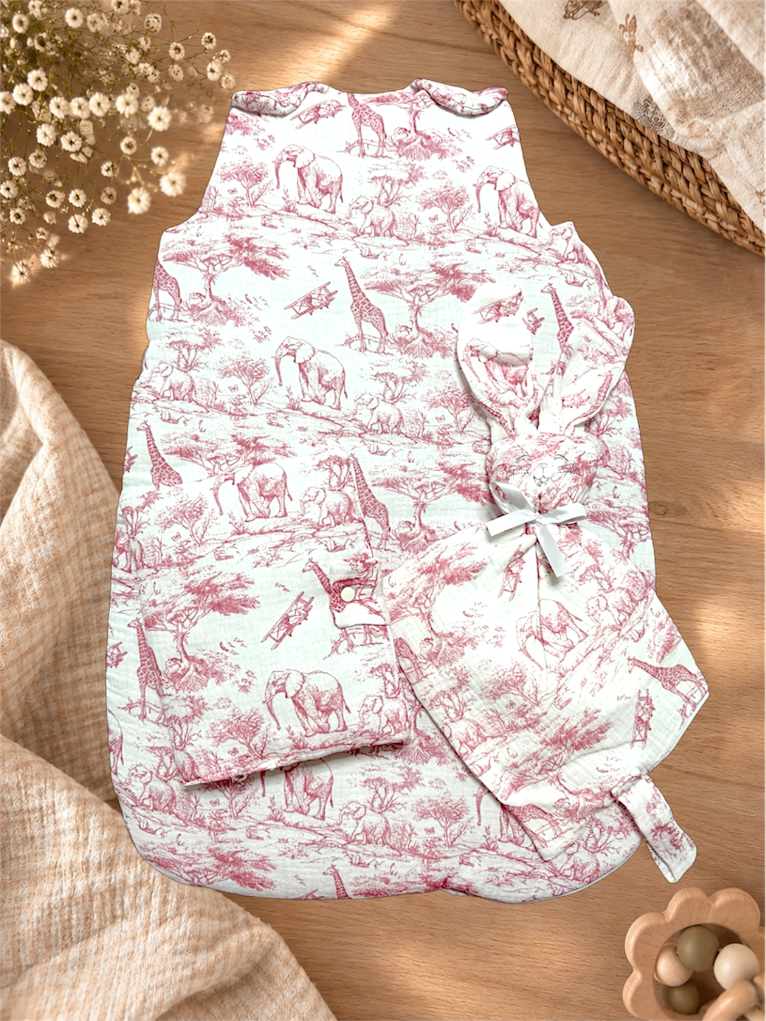 Coffret naissance personnalisé brodé – Cadeau bébé