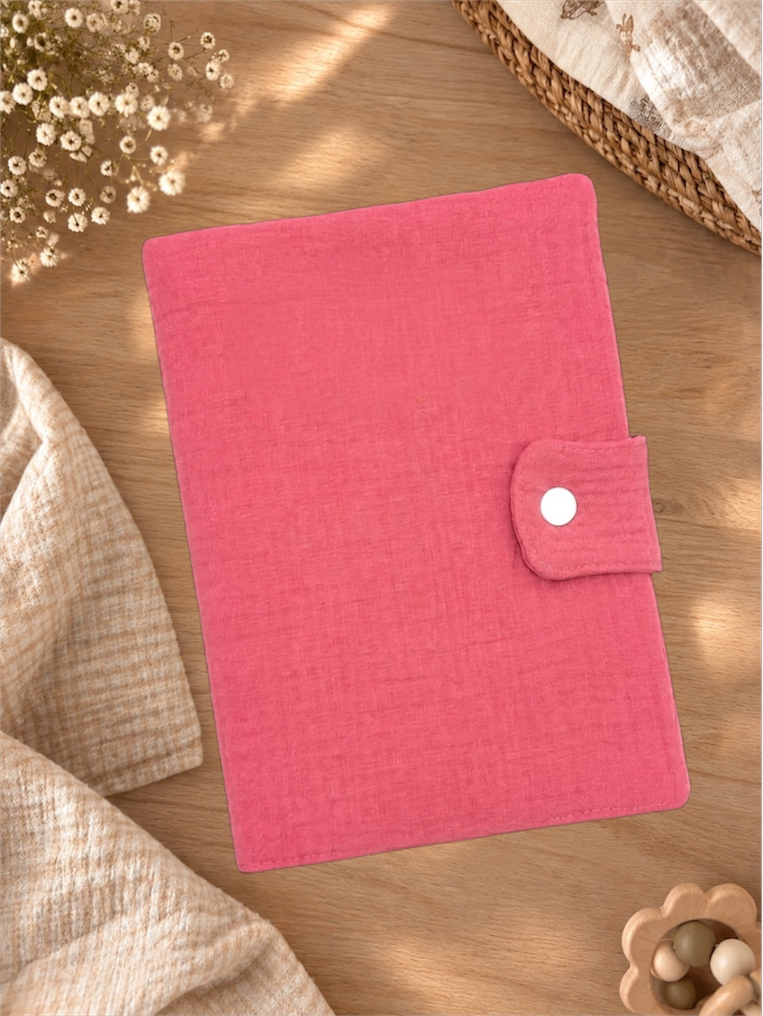 Protège carnet de santé personnalisé brodé