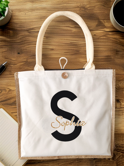 Sac caba personnalisé/ trousse personnalisé avec prénom