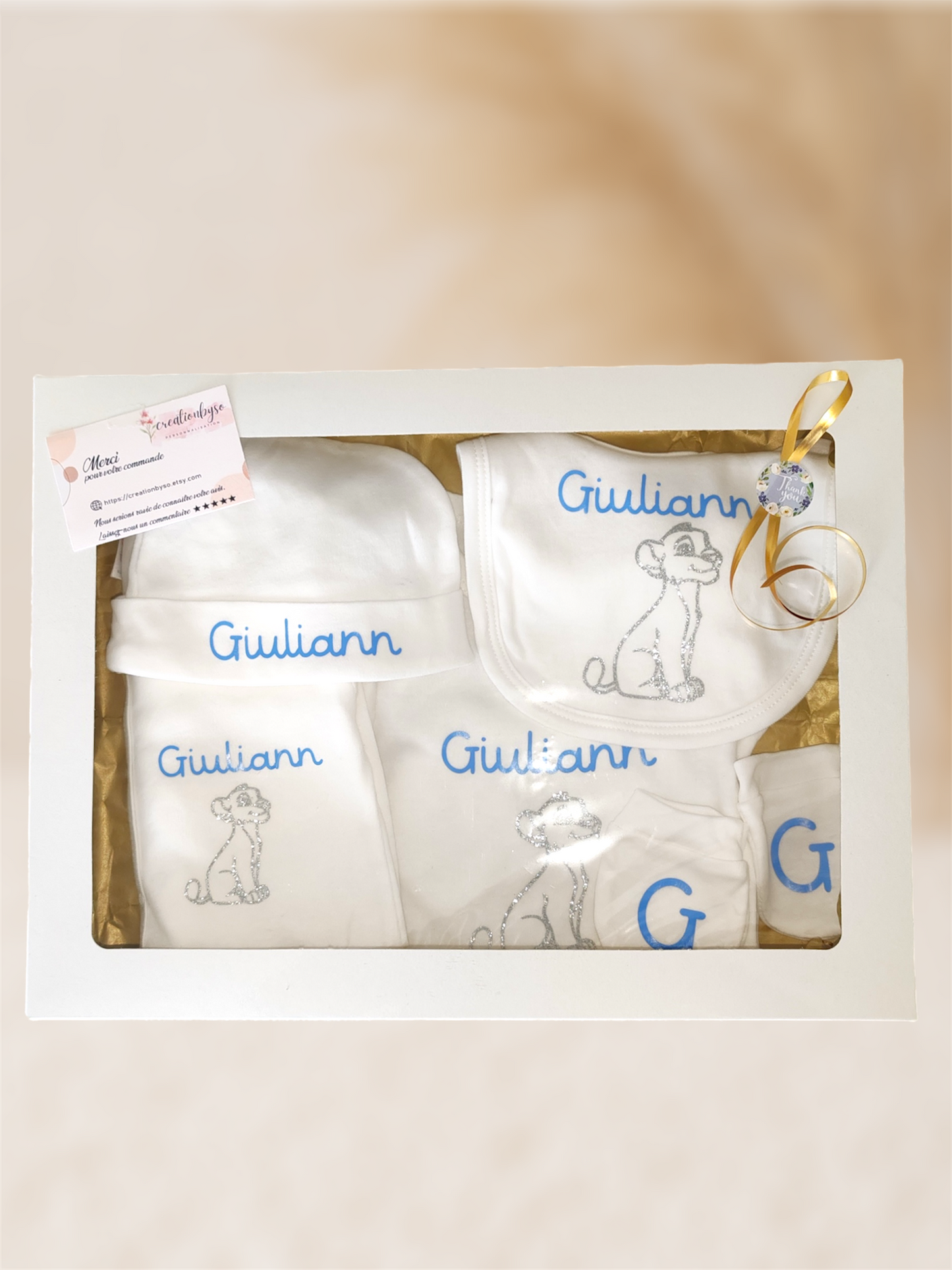 Ensemble Naissance Personnalisé | Body, pyjama