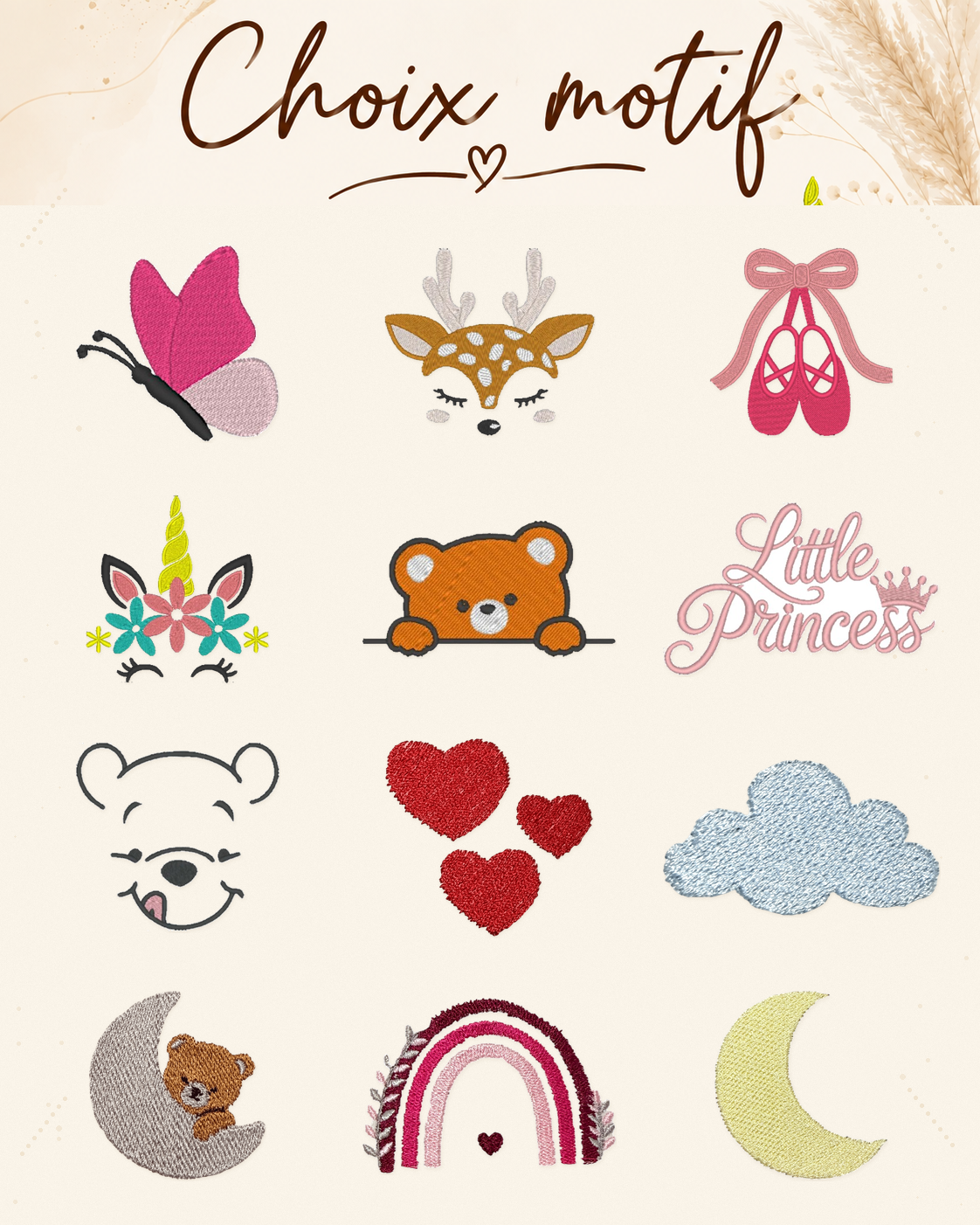 Coffret naissance personnalisé brodé – Cadeau bébé