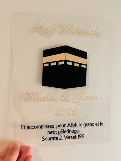 Cadeau Omra/Hajj Moubarak personnalisé
