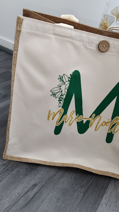 Sac caba personnalisé/ trousse personnalisé avec prénom